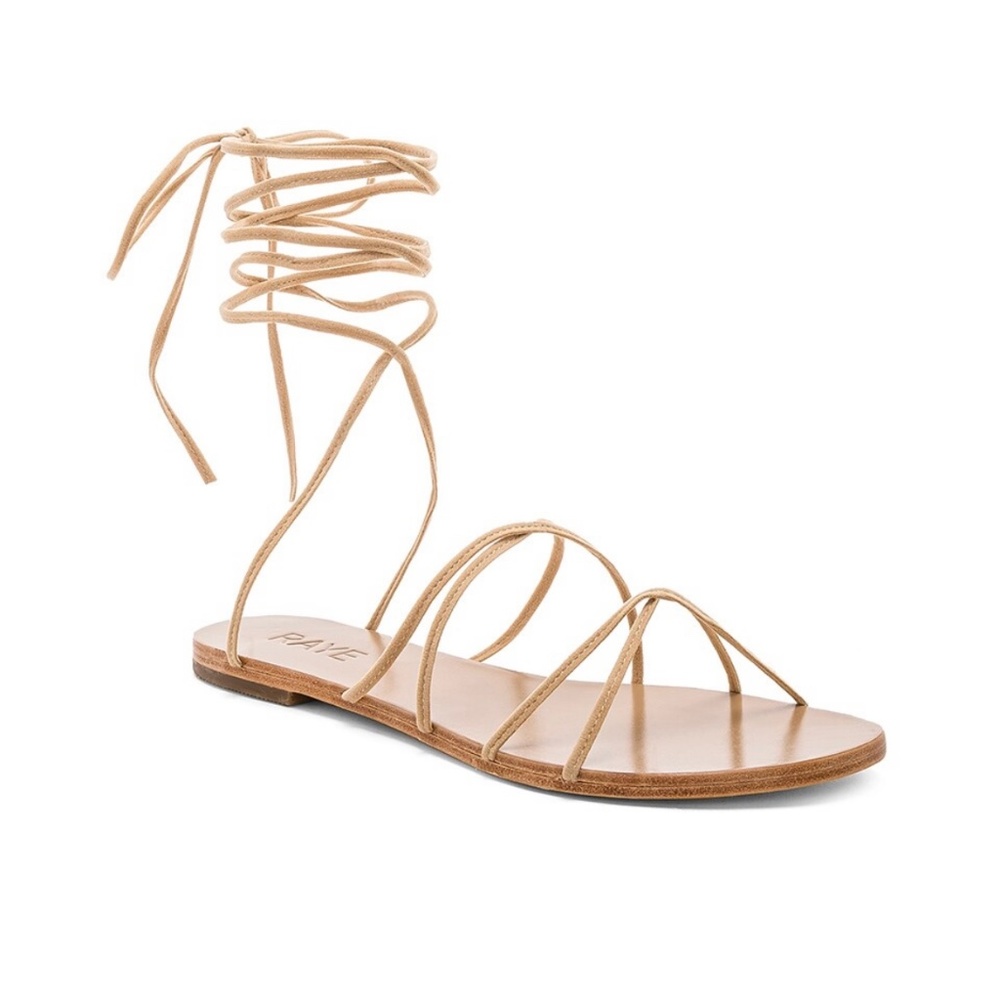 RAYE Collette Tan Suede Sandal